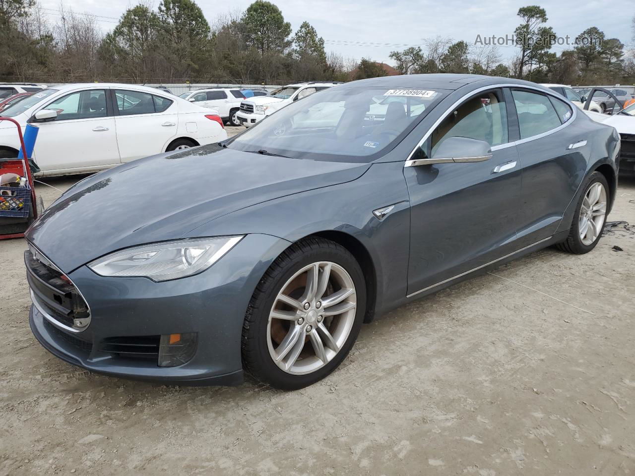 2013 Tesla Model S  Gray vin: 5YJSA1AG1DFP11415