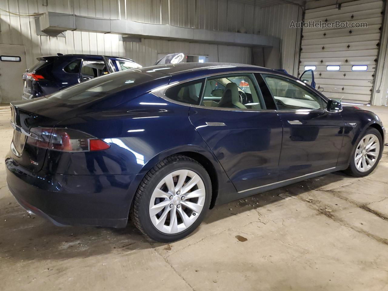 2013 Tesla Model S  Синий vin: 5YJSA1AG3DFP09455