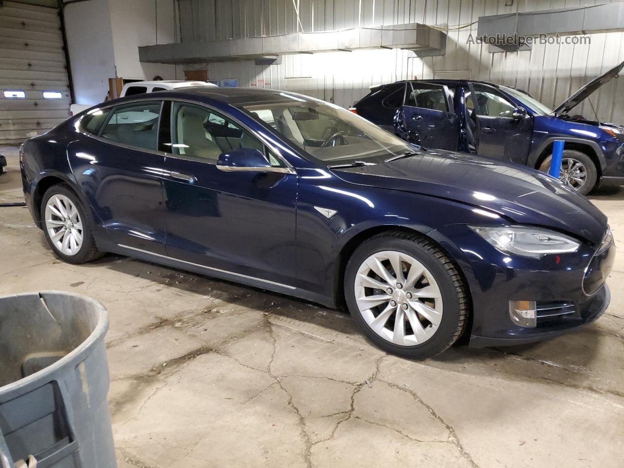 2013 Tesla Model S  Синий vin: 5YJSA1AG3DFP09455