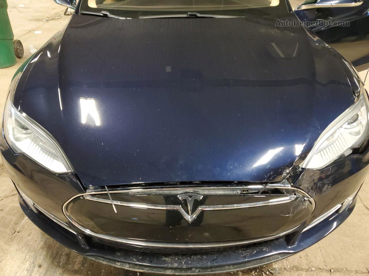 2013 Tesla Model S  Синий vin: 5YJSA1AG3DFP09455