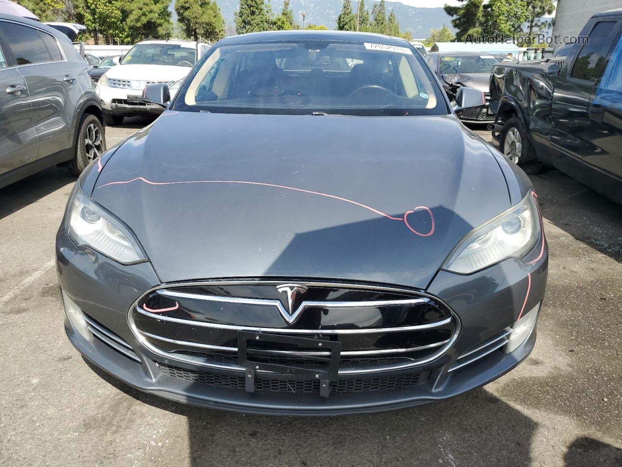 2013 Tesla Model S  Gray vin: 5YJSA1BC2DFP10608