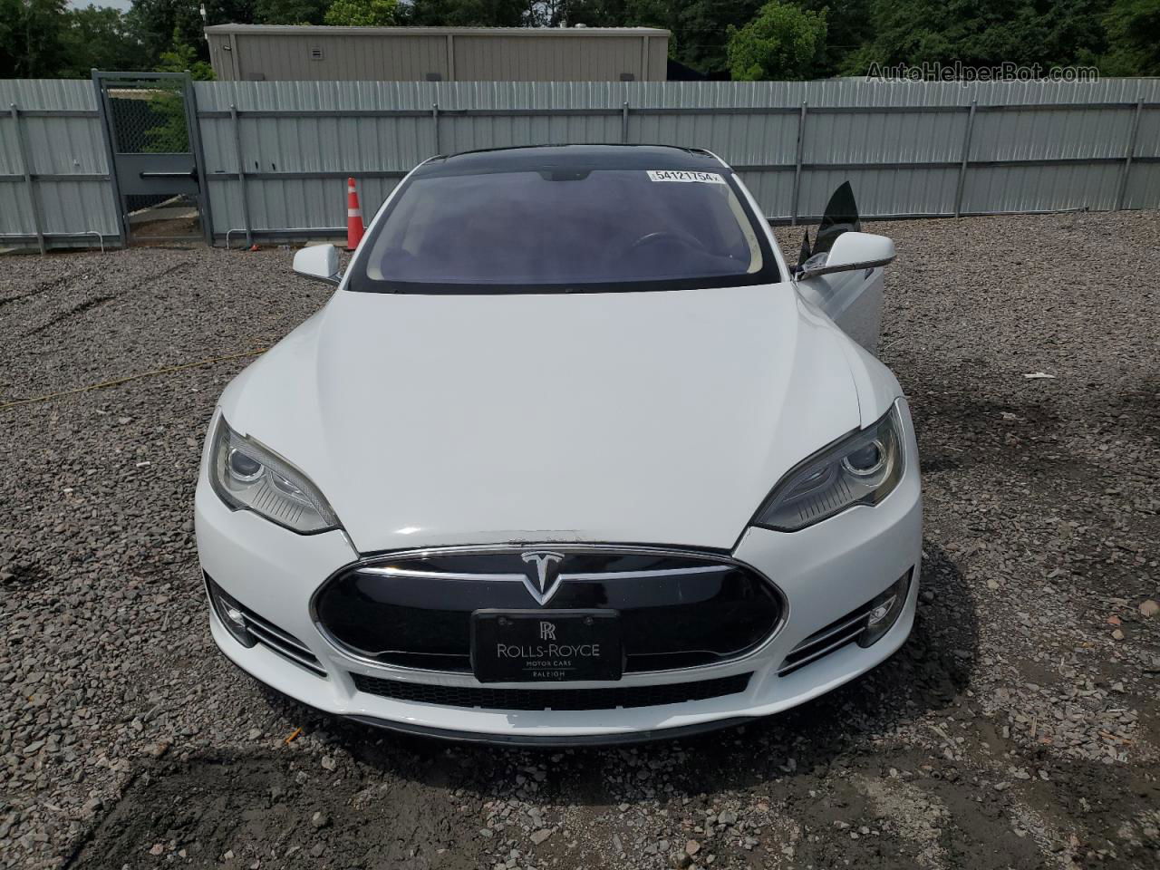 2013 Tesla Model S White vin: 5YJSA1CG0DFP03948