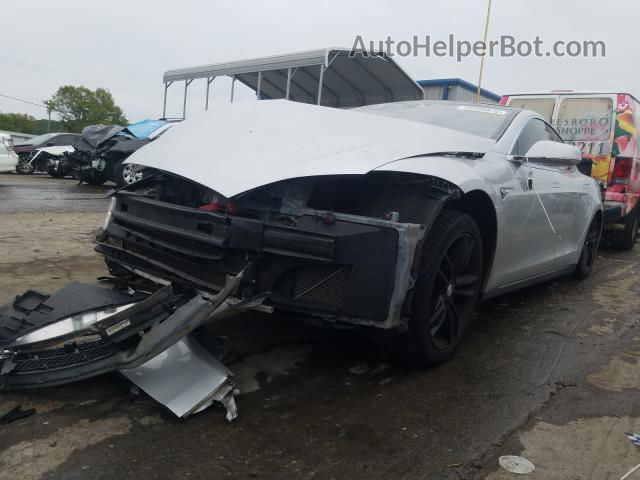 2013 Tesla Model S  Silver vin: 5YJSA1CG0DFP04873