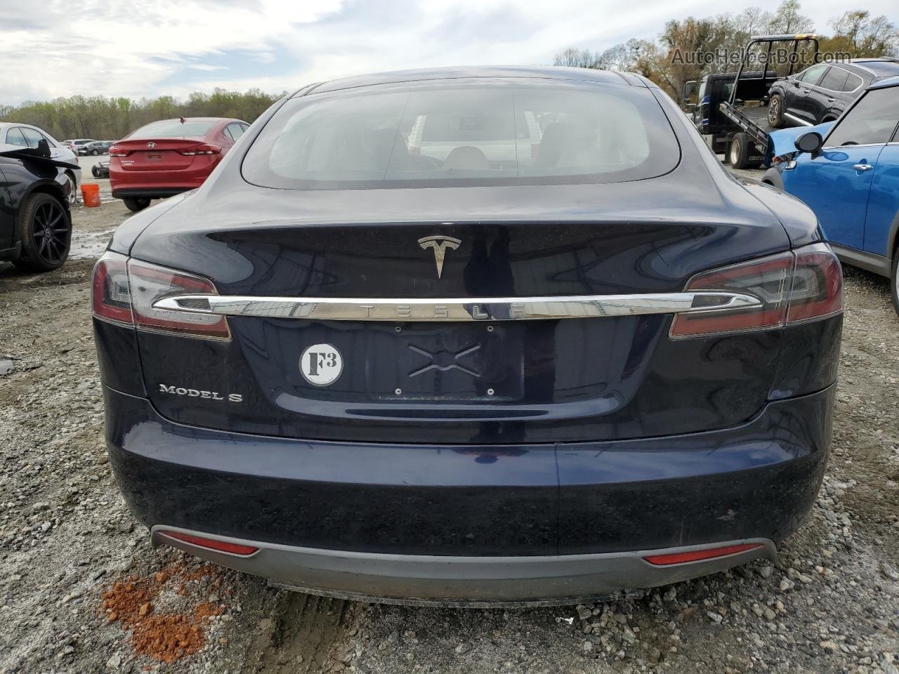 2013 Tesla Model S Blue vin: 5YJSA1CG4DFP03564