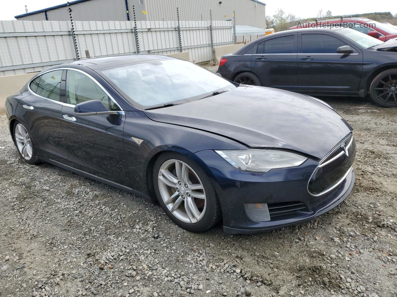 2013 Tesla Model S Синий vin: 5YJSA1CG4DFP03564