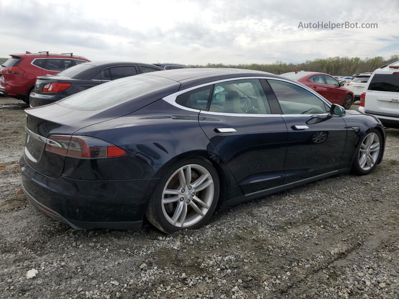 2013 Tesla Model S Blue vin: 5YJSA1CG4DFP03564