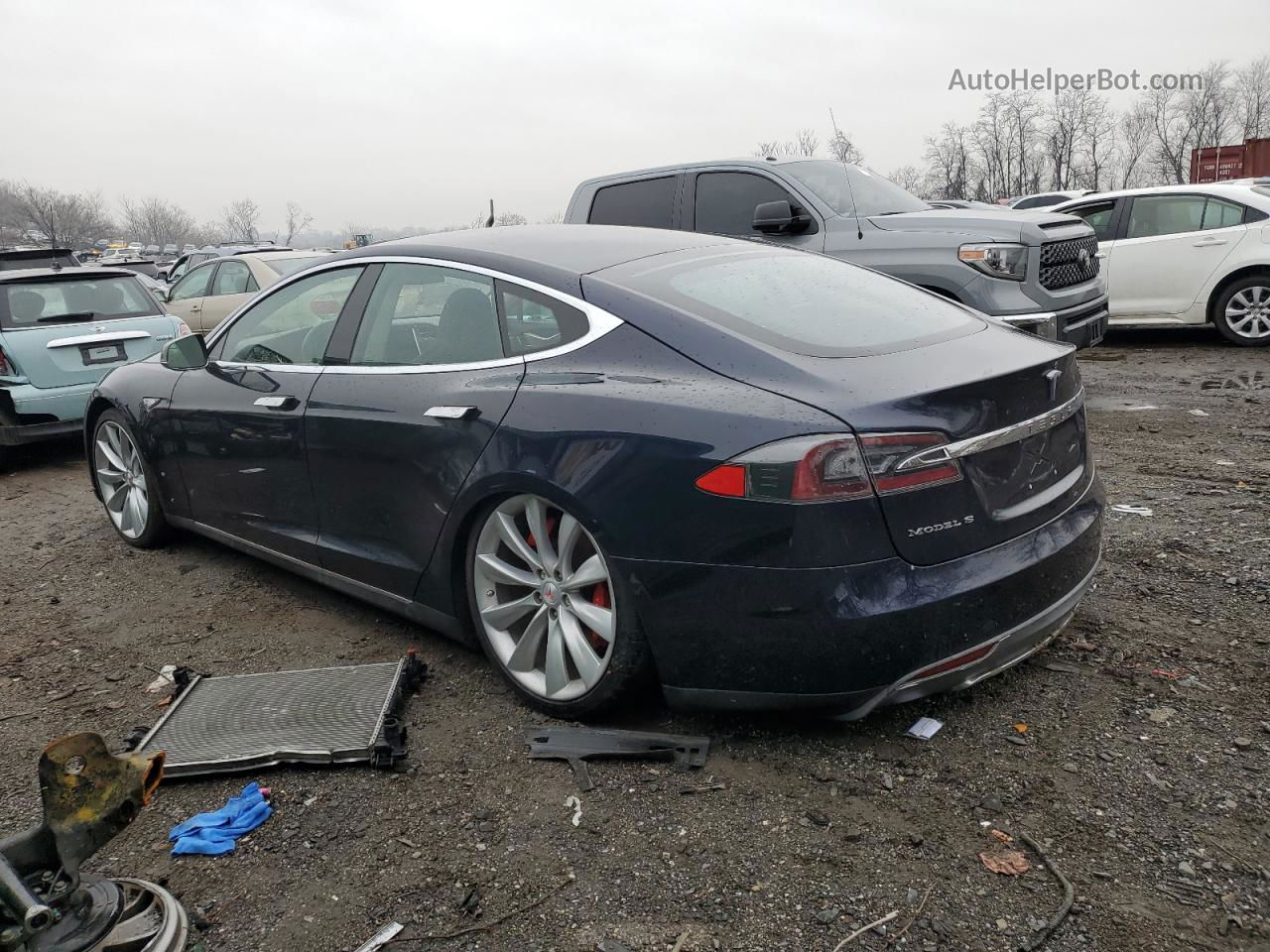 2013 Tesla Model S  Синий vin: 5YJSA1CG4DFP03726