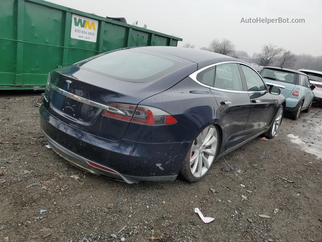 2013 Tesla Model S  Синий vin: 5YJSA1CG4DFP03726