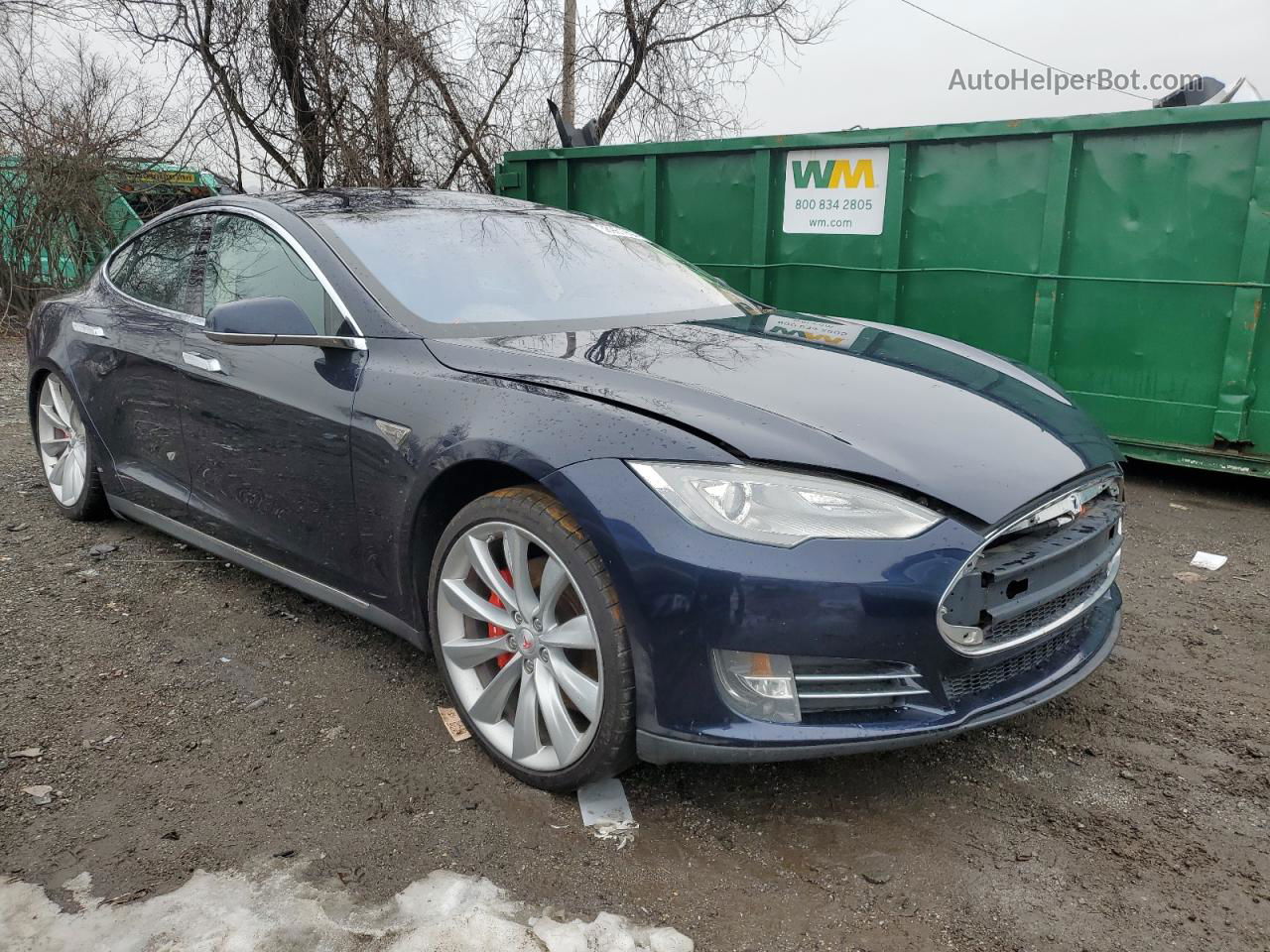 2013 Tesla Model S  Синий vin: 5YJSA1CG4DFP03726