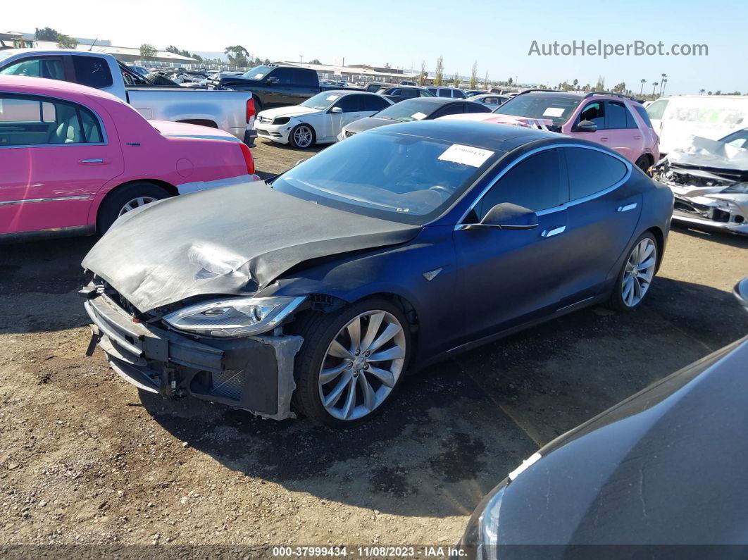 2013 Tesla Model S Dark Blue vin: 5YJSA1CG4DFP09235