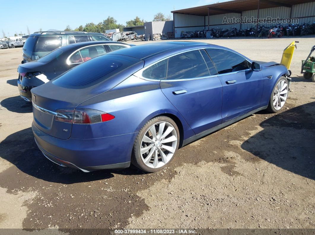 2013 Tesla Model S Dark Blue vin: 5YJSA1CG4DFP09235