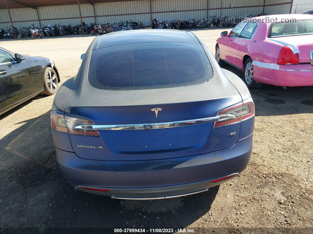 2013 Tesla Model S Dark Blue vin: 5YJSA1CG4DFP09235
