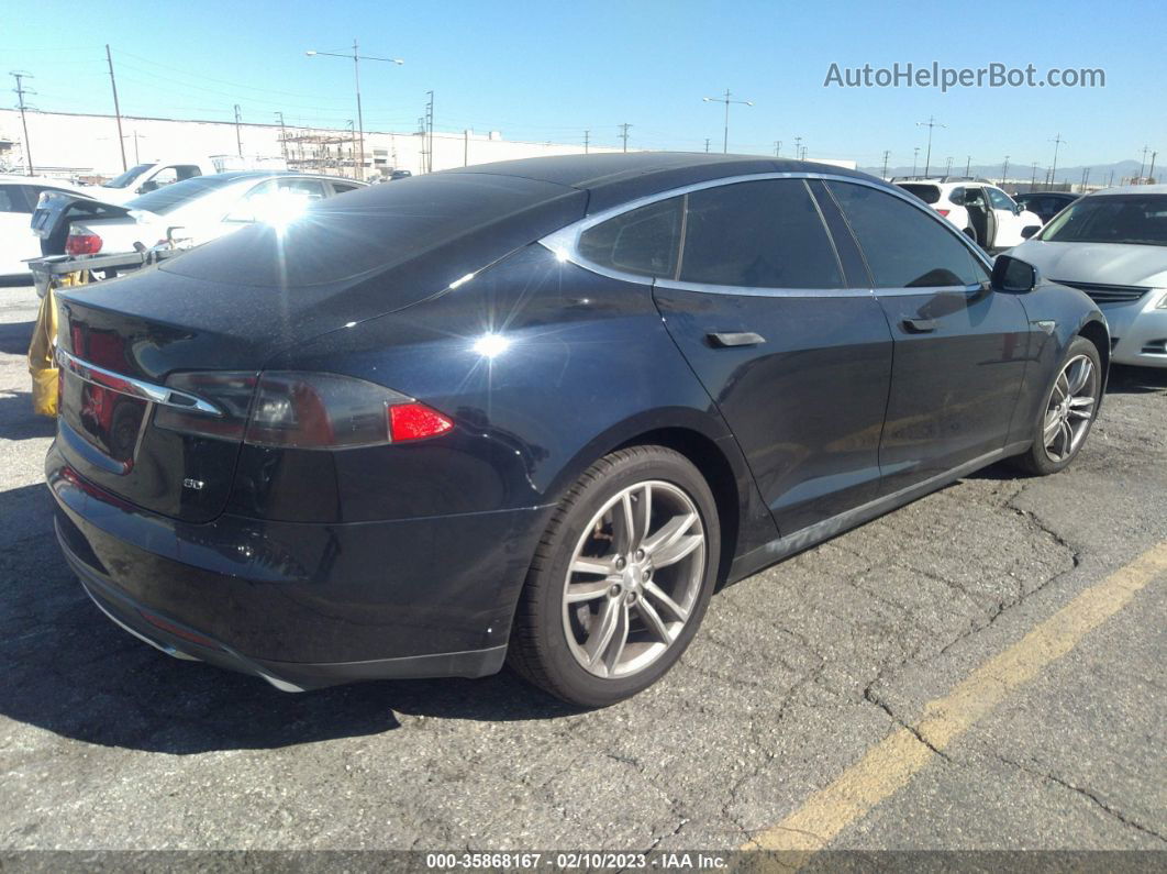 2013 Tesla Model S Dark Blue vin: 5YJSA1CG5DFP21930