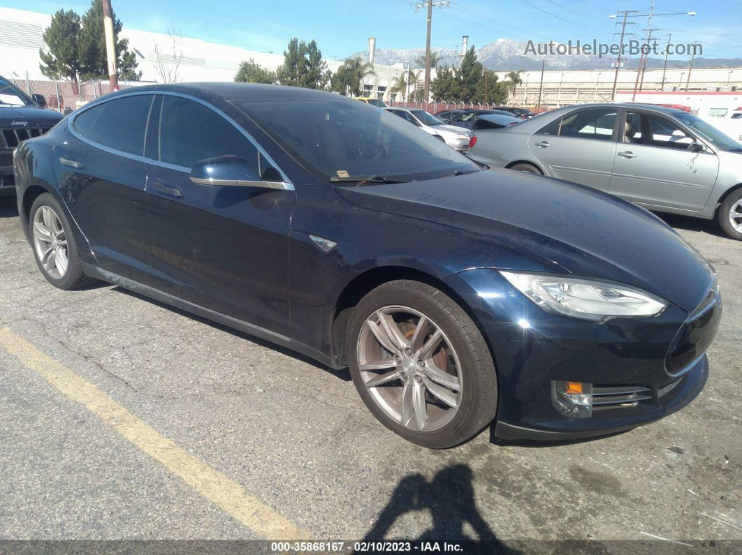 2013 Tesla Model S Dark Blue vin: 5YJSA1CG5DFP21930