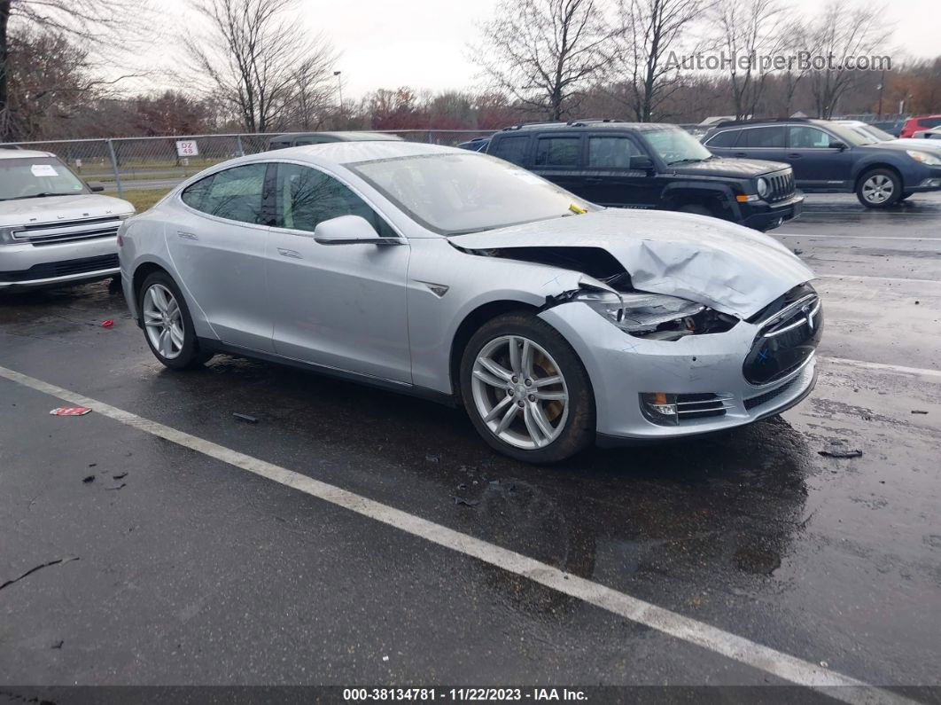 2013 Tesla Model S Silver vin: 5YJSA1CG6DFP24822