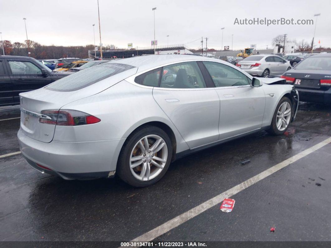 2013 Tesla Model S Silver vin: 5YJSA1CG6DFP24822