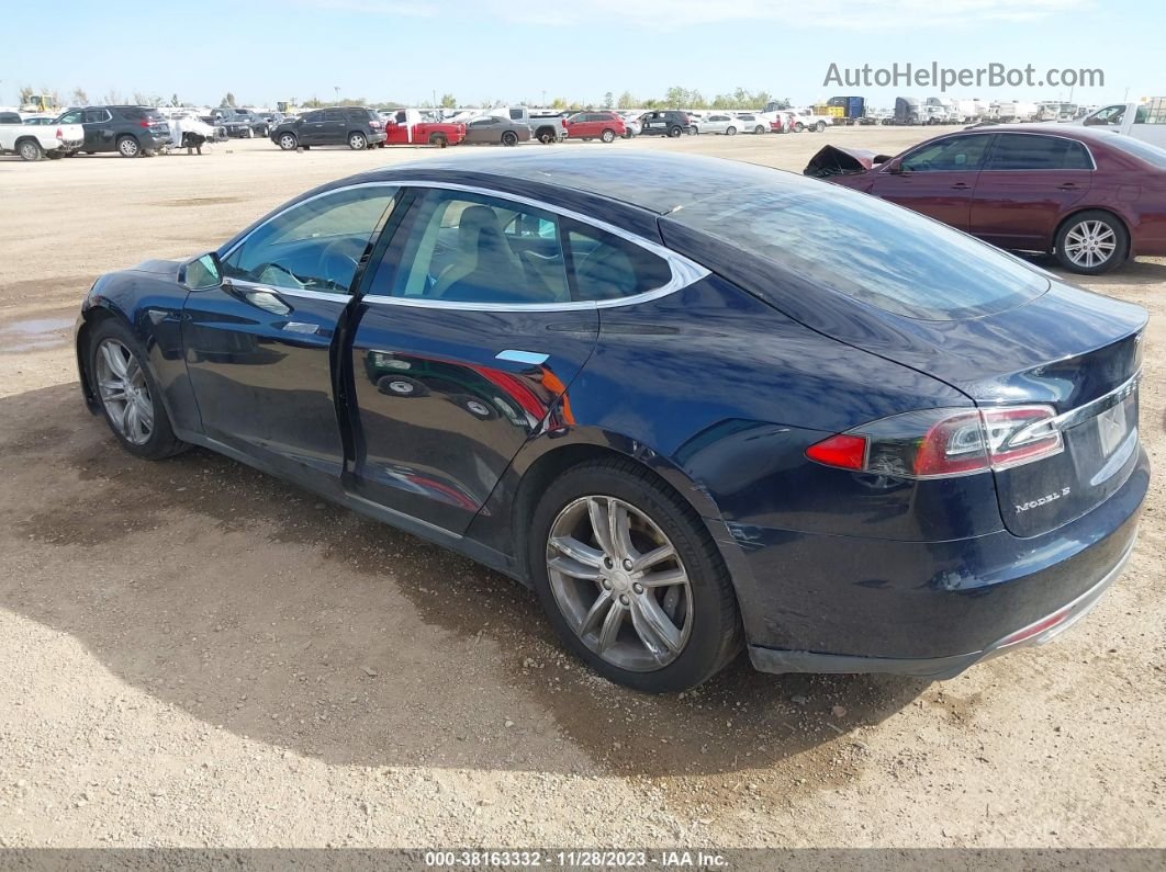 2013 Tesla Model S Dark Blue vin: 5YJSA1CG7DFP20228
