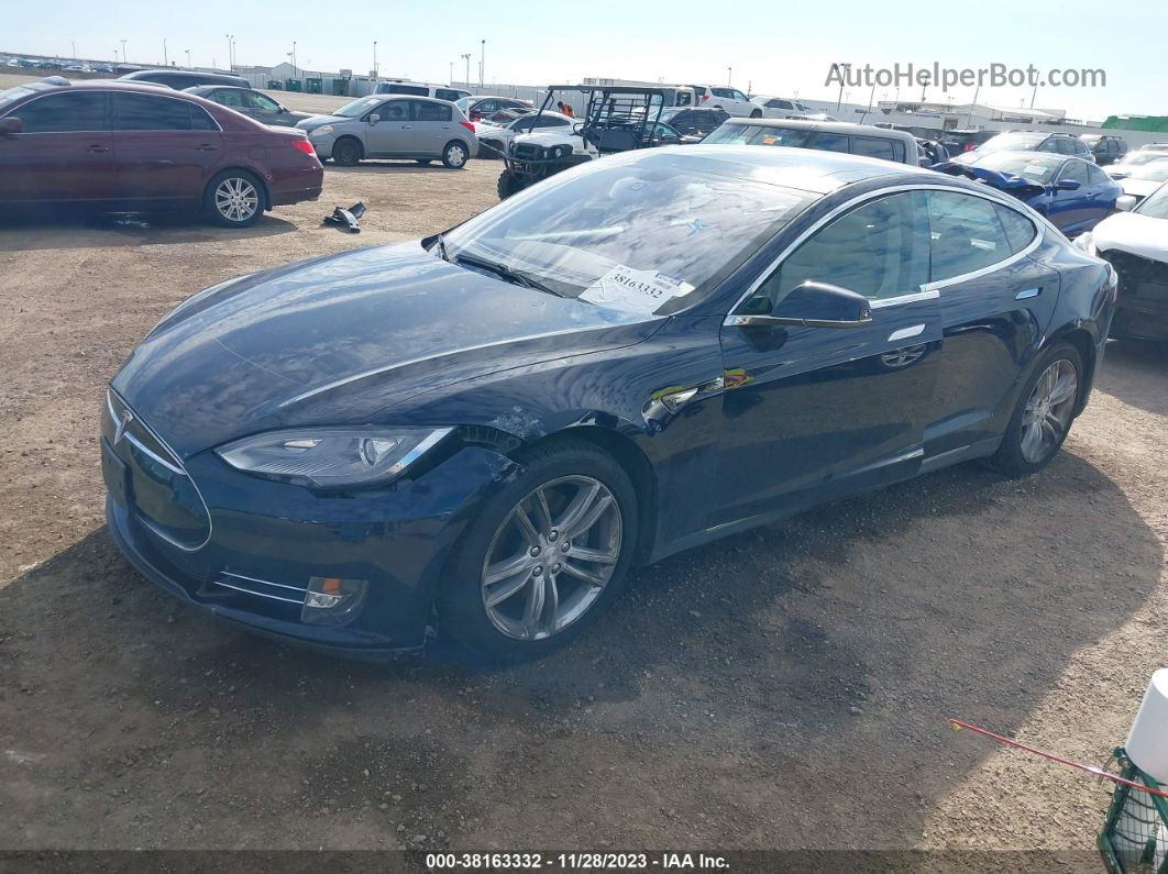 2013 Tesla Model S Dark Blue vin: 5YJSA1CG7DFP20228