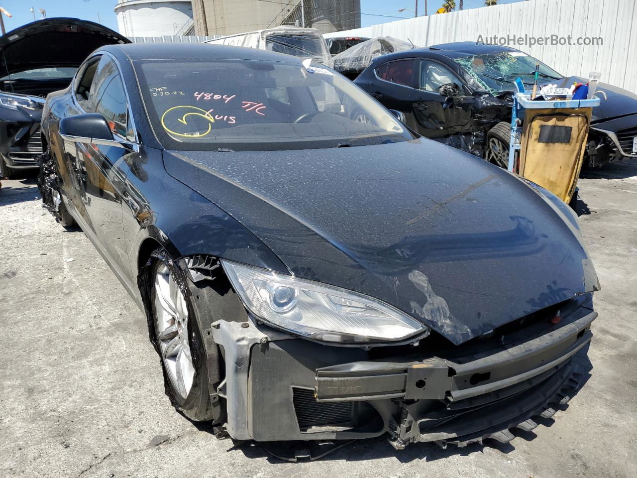 2013 Tesla Model S  Black vin: 5YJSA1CG8DFP20044