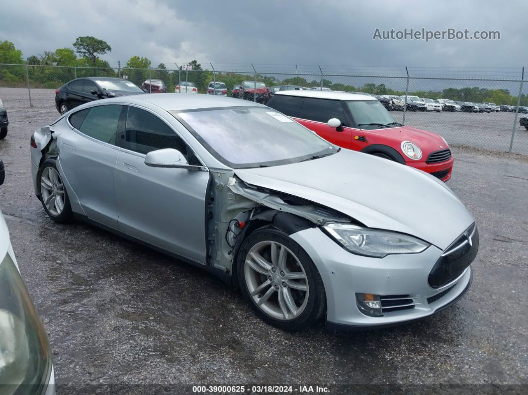 2013 Tesla Model S   Silver vin: 5YJSA1CG9DFP04791