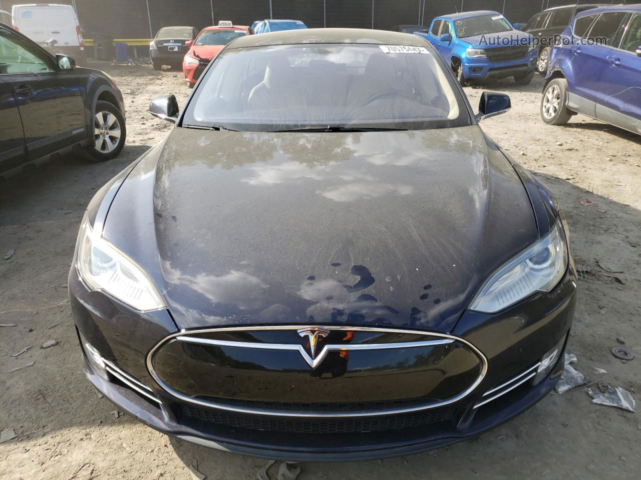 2013 Tesla Model S  Blue vin: 5YJSA1CGXDFP04007