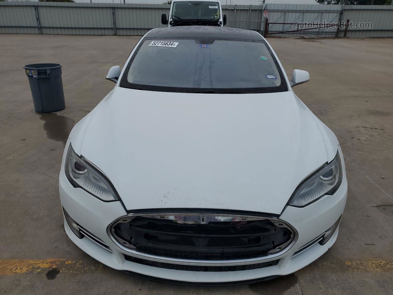 2013 Tesla Model S  White vin: 5YJSA1CGXDFP22040