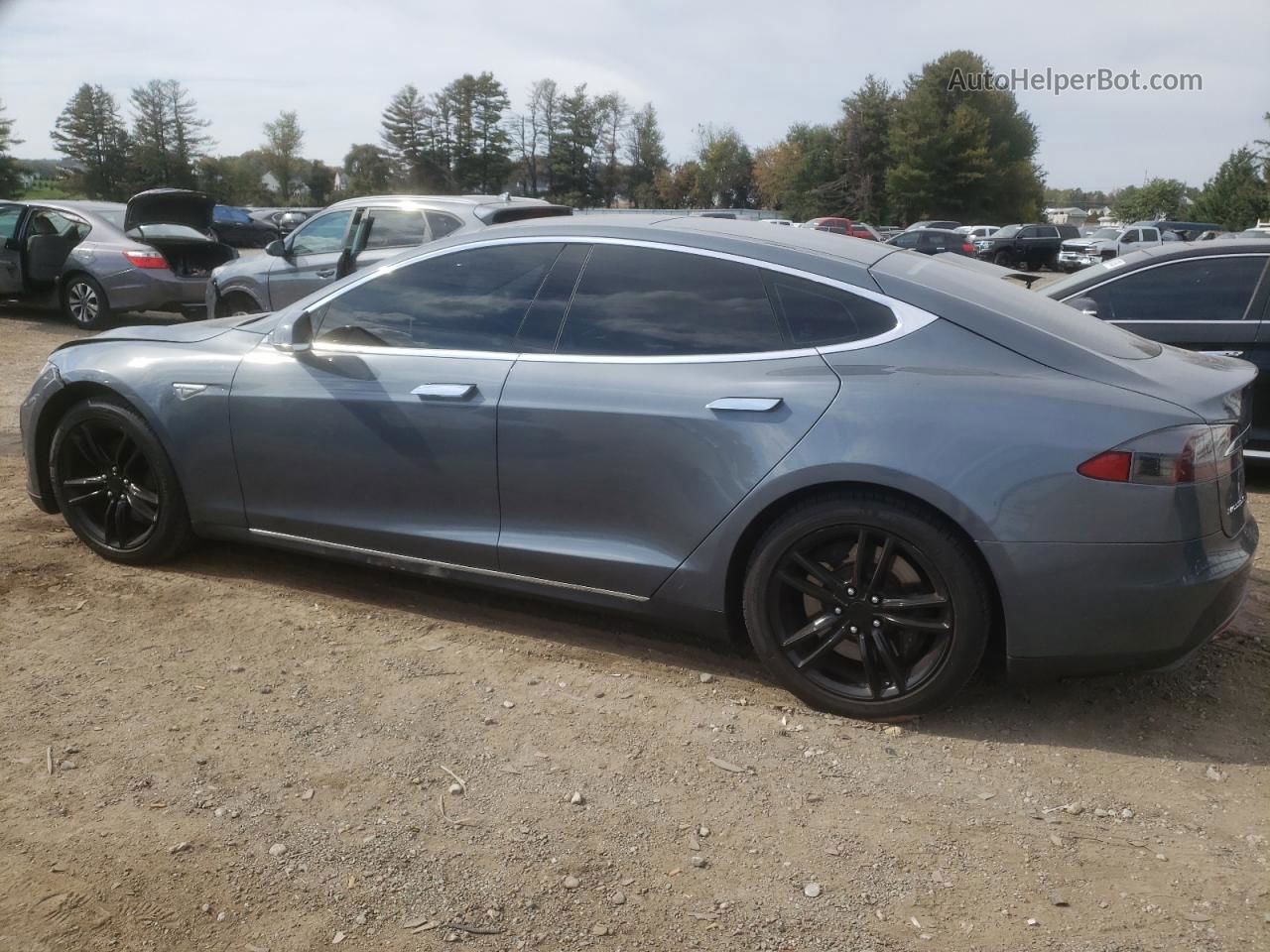 2013 Tesla Model S  Gray vin: 5YJSA1CGXDFP27299