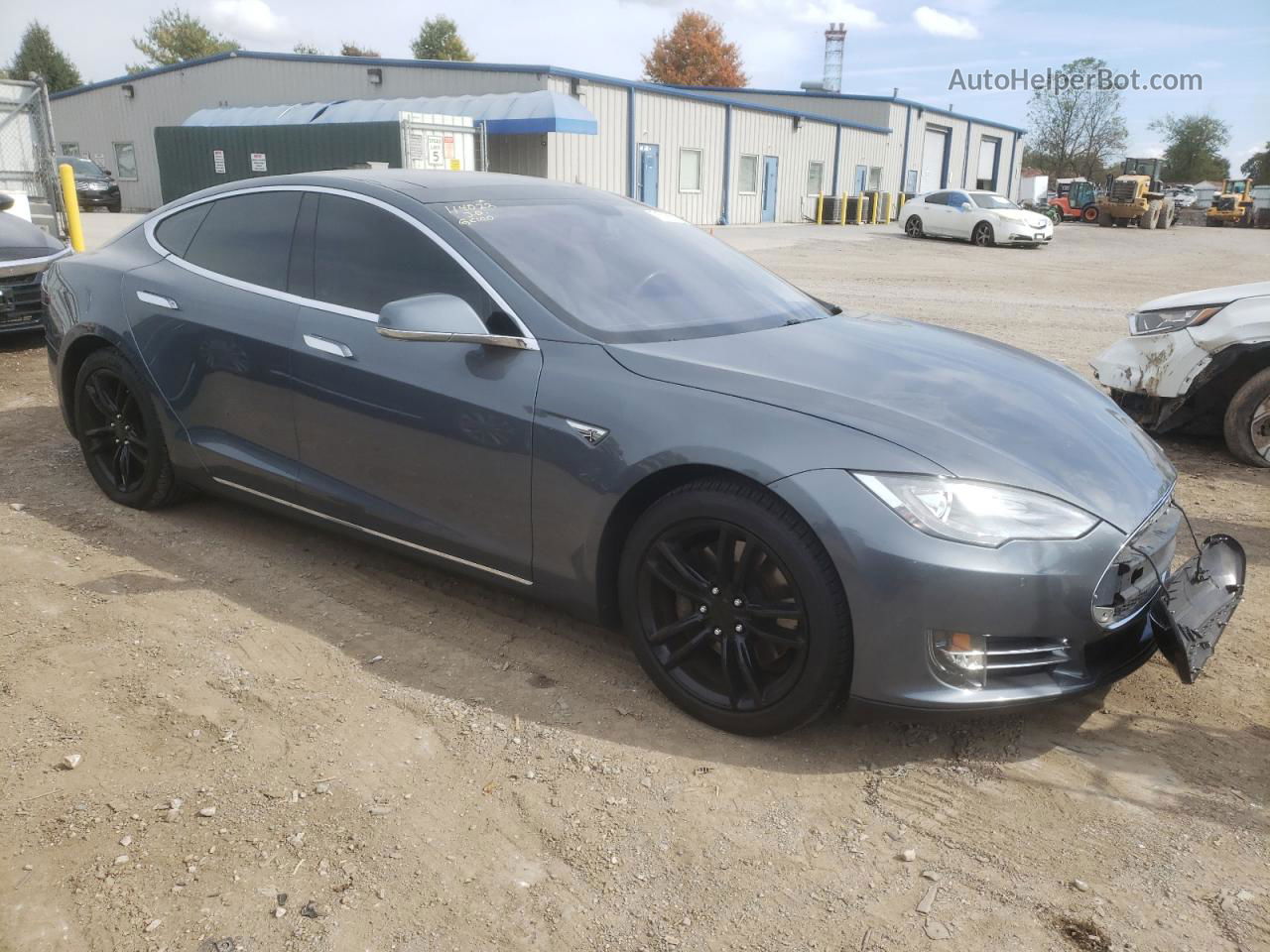 2013 Tesla Model S  Gray vin: 5YJSA1CGXDFP27299