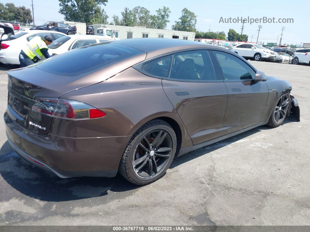 2013 Tesla Model S   Brown vin: 5YJSA1CN0DFP20859