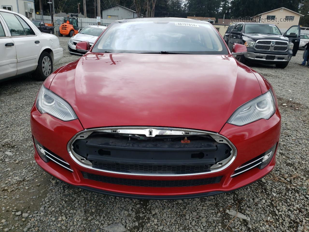 2013 Tesla Model S  Red vin: 5YJSA1CN1DFP13399