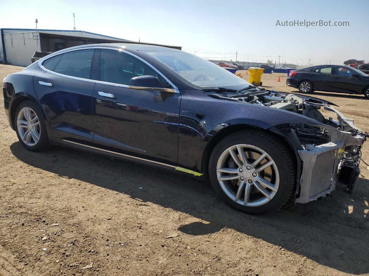 2013 Tesla Model S  Черный vin: 5YJSA1CN1DFP21115