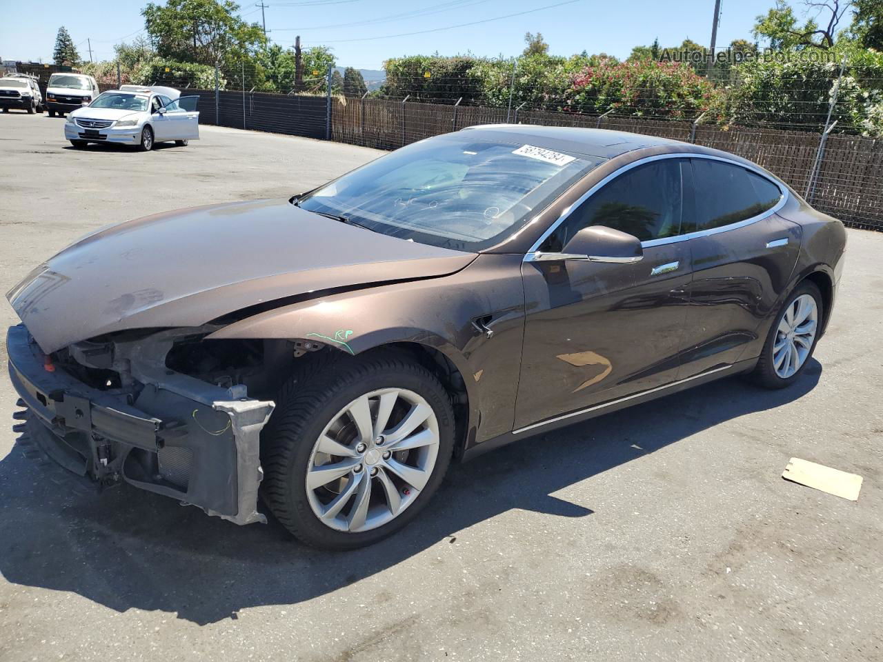 2013 Tesla Model S  Brown vin: 5YJSA1CN1DFP27464