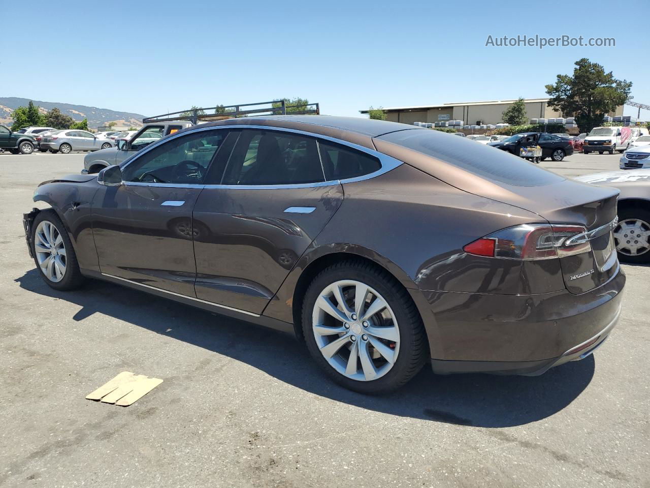 2013 Tesla Model S  Brown vin: 5YJSA1CN1DFP27464