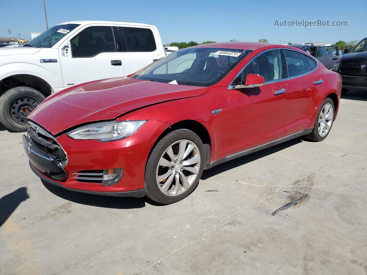 2013 Tesla Model S  Red vin: 5YJSA1CN2DFP23116