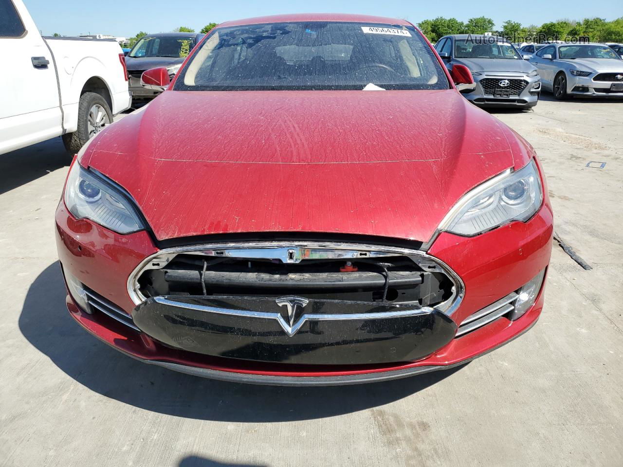 2013 Tesla Model S Красный vin: 5YJSA1CN2DFP23116