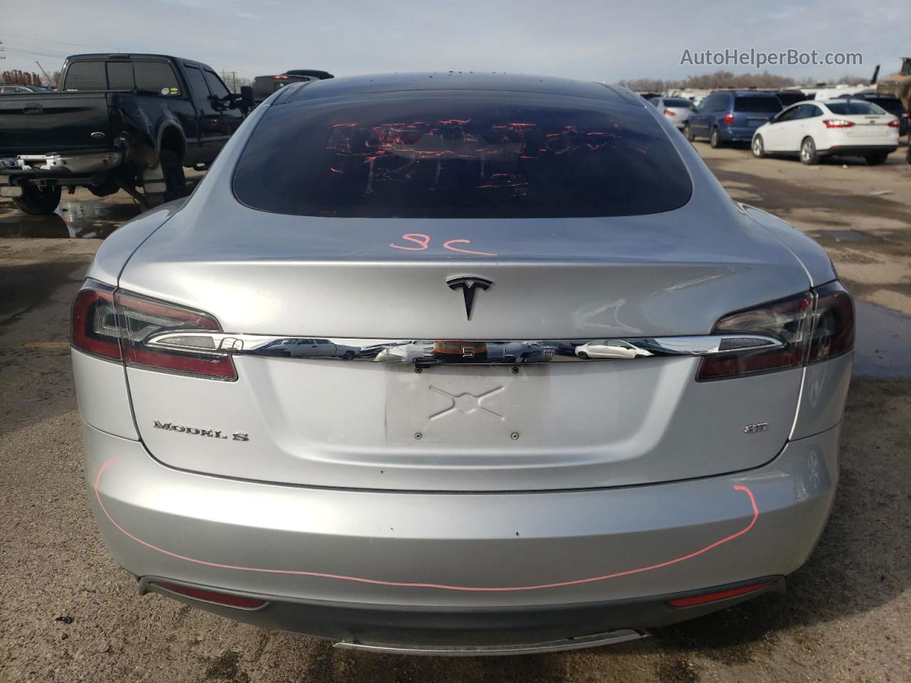 2013 Tesla Model S  Silver vin: 5YJSA1CN4DFP11372