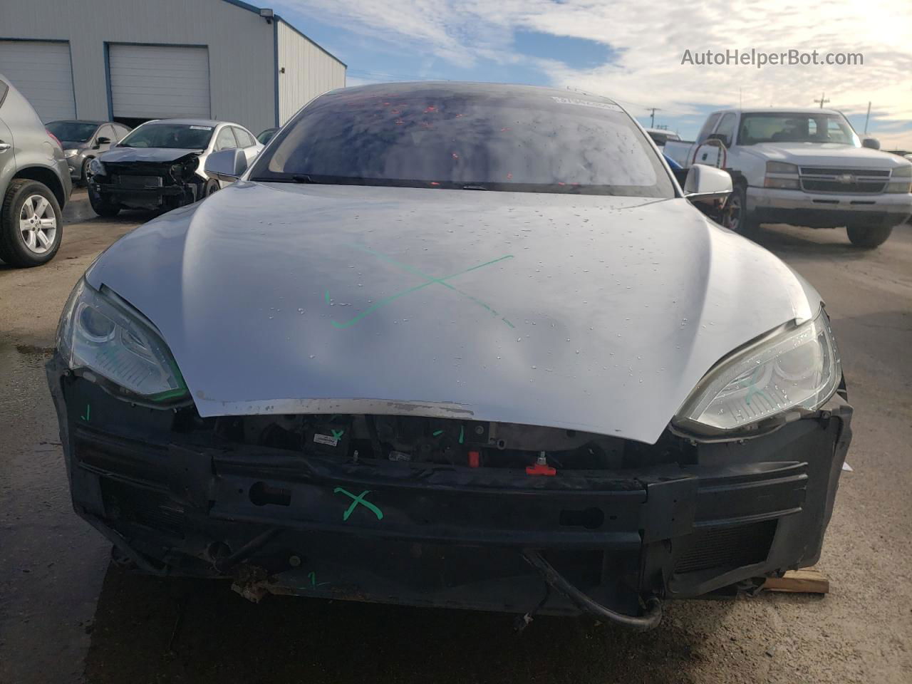 2013 Tesla Model S  Серебряный vin: 5YJSA1CN4DFP11372