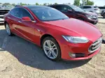 2013 Tesla Model S Red vin: 5YJSA1CN5DFP08383