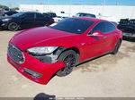 2013 Tesla Model S Red vin: 5YJSA1CN5DFP21800