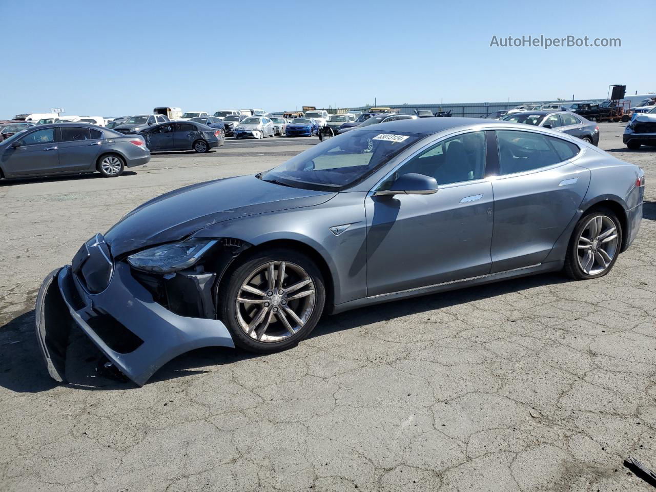 2013 Tesla Model S  Gray vin: 5YJSA1CN5DFP22512