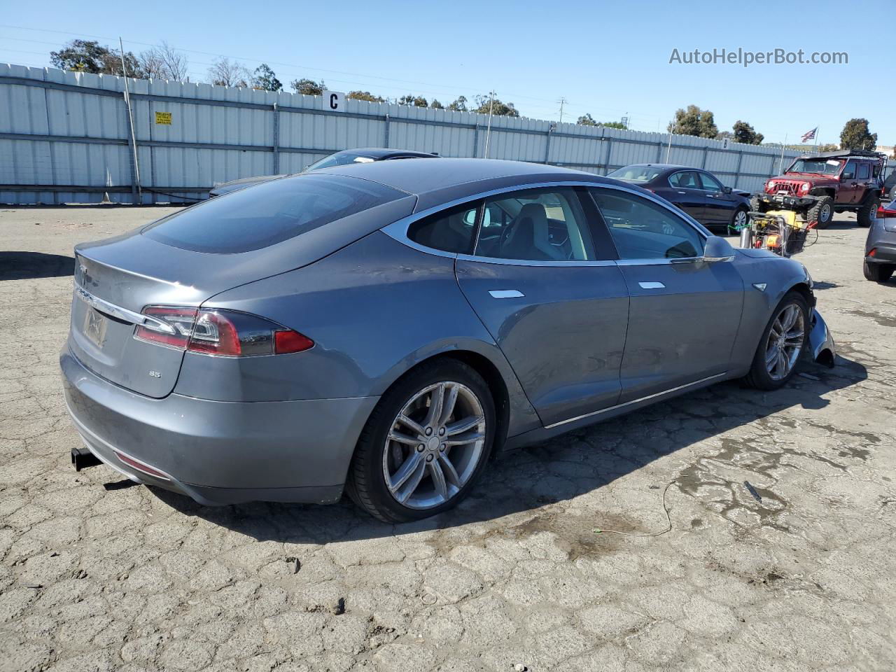 2013 Tesla Model S  Gray vin: 5YJSA1CN5DFP22512