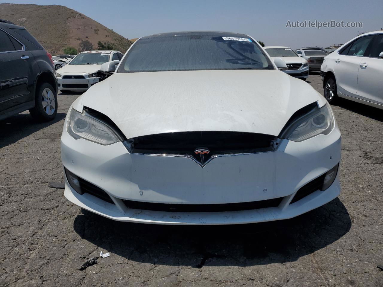 2013 Tesla Model S  White vin: 5YJSA1CN6DFP05928