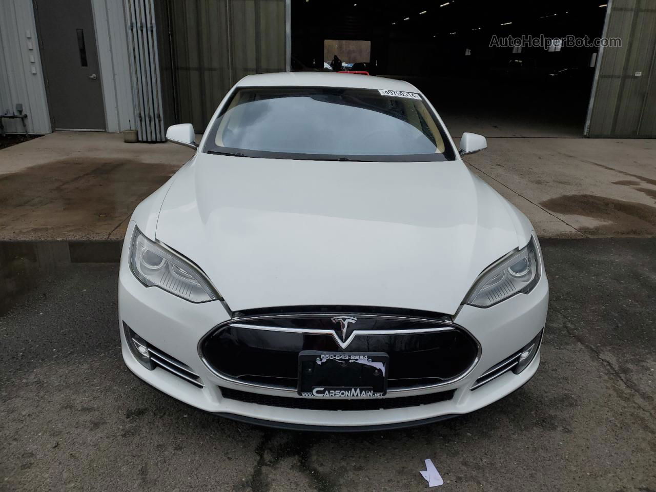 2013 Tesla Model S  White vin: 5YJSA1CN6DFP06304