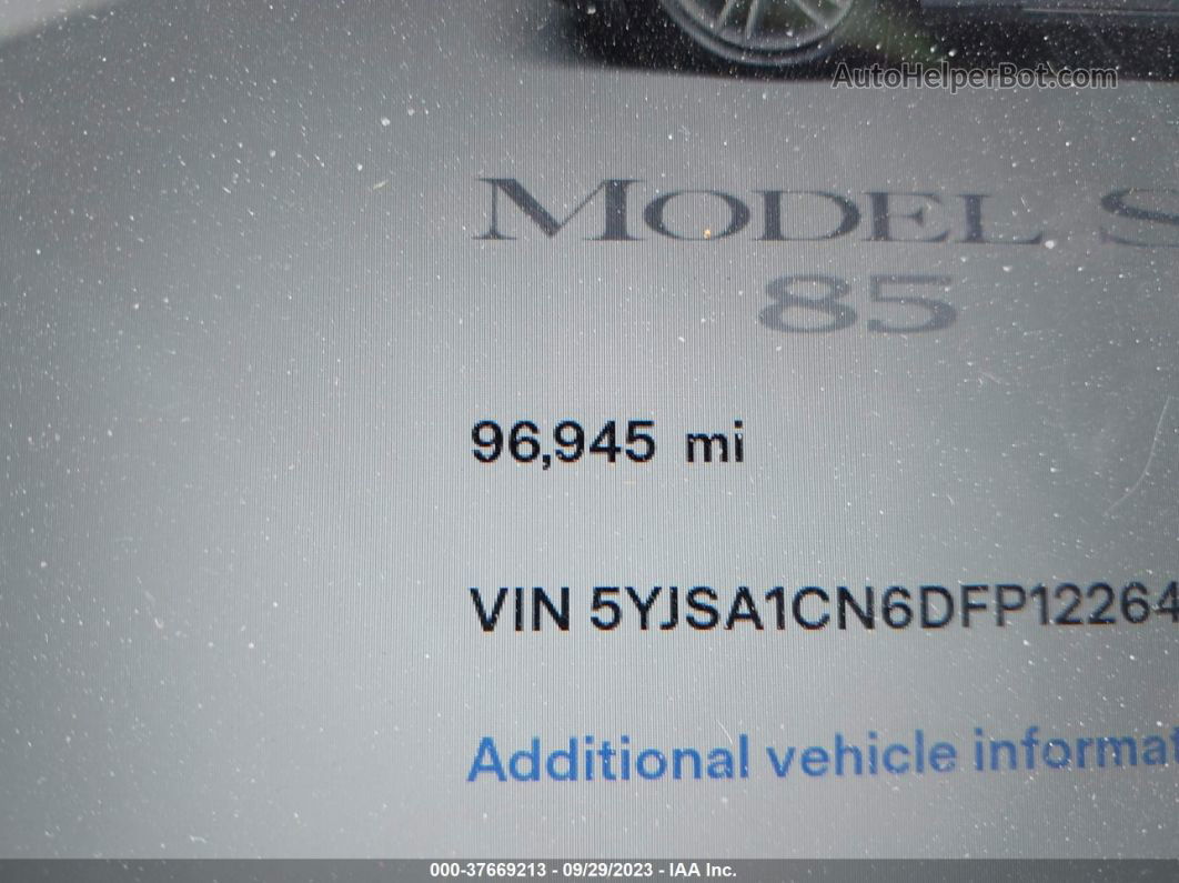 2013 Tesla Model S   Gray vin: 5YJSA1CN6DFP12264