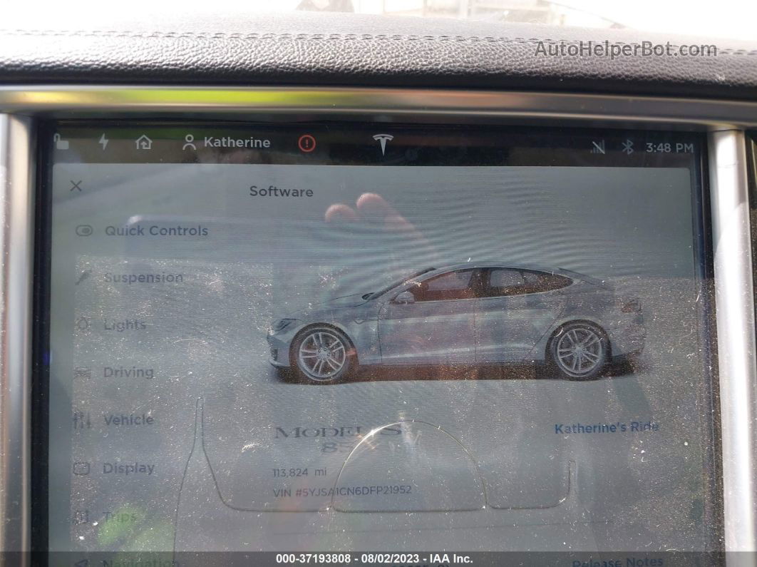 2013 Tesla Model S   Silver vin: 5YJSA1CN6DFP21952