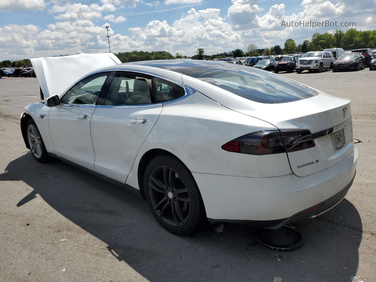 2013 Tesla Model S  White vin: 5YJSA1CN7DFP20762