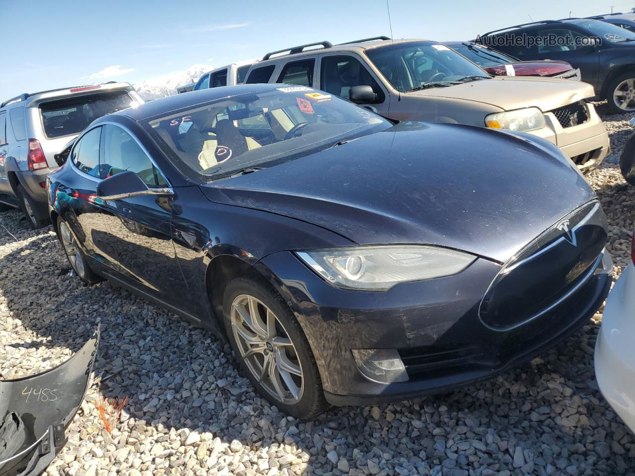 2013 Tesla Model S  Blue vin: 5YJSA1CN8DFP05123