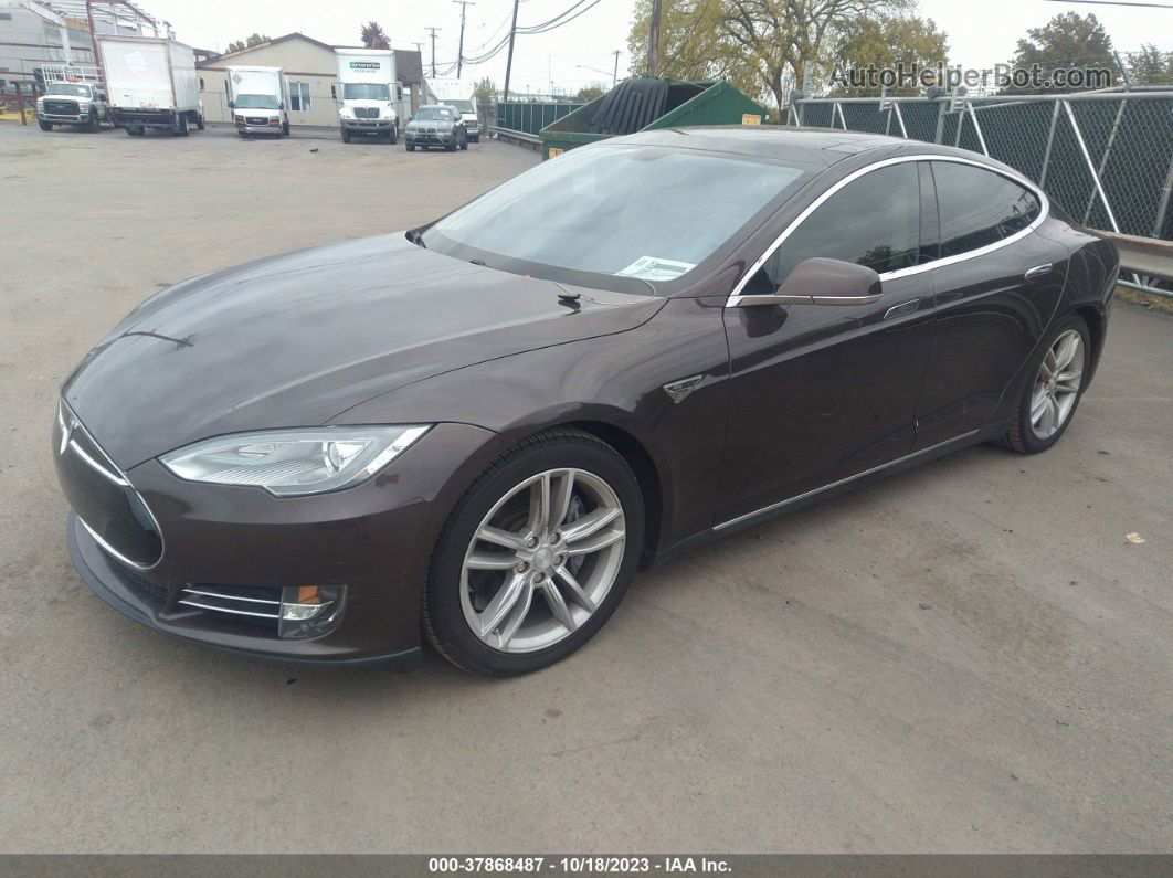 2013 Tesla Model S   Brown vin: 5YJSA1CN8DFP06157