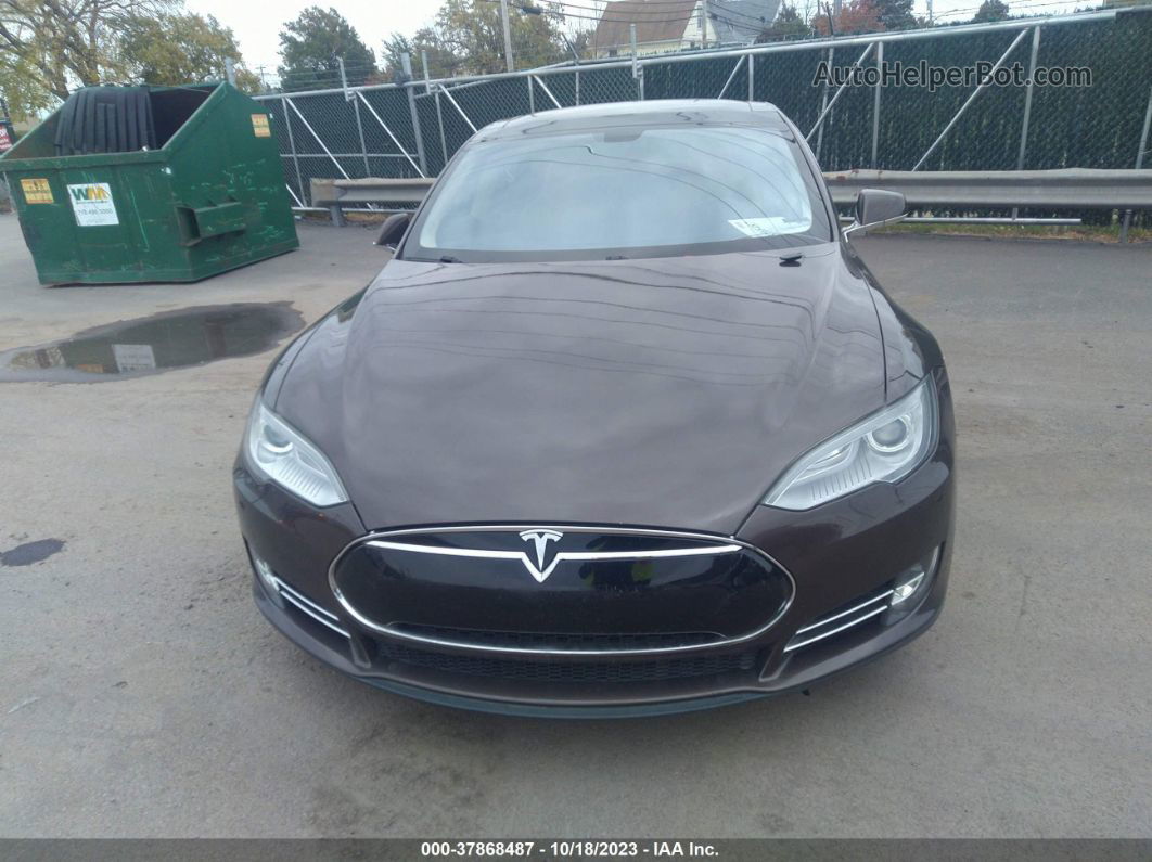 2013 Tesla Model S   Brown vin: 5YJSA1CN8DFP06157