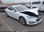 2013 Tesla Model S White vin: 5YJSA1CN8DFP07163